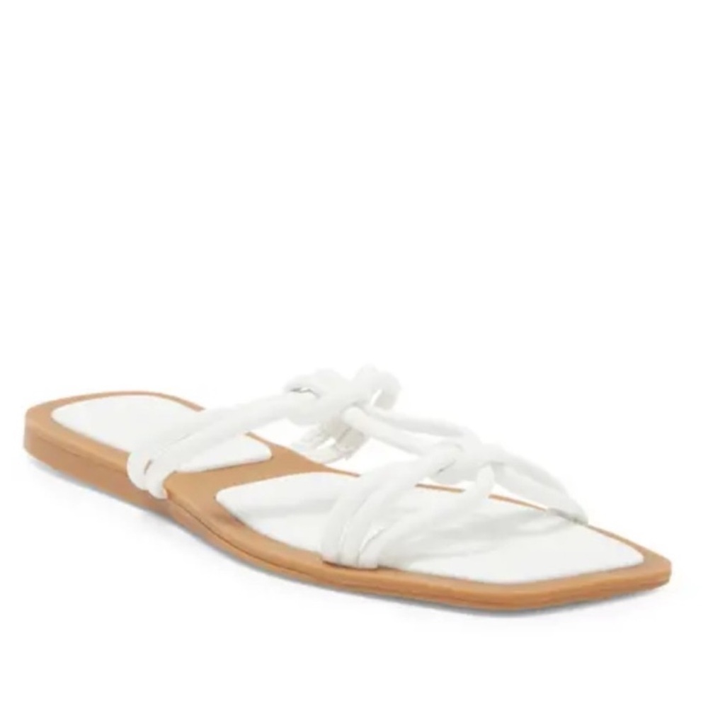 Azalea Wang Stetson White Knotted Sandals